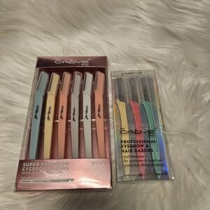 Crème Shop Eyebrow & Facial Razors Set - Multicolor